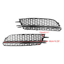 Audi A6 4G C7 2012-2015 2PCS Front Fog Light Cover Bezel Bumper Grille