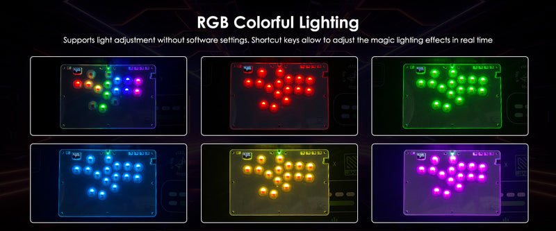 HITBOX Fighting Keyboard hitbox Arcade Joystick Advanced Buttons Street Fighter 6 Steam Raspberry Pi Keyboard