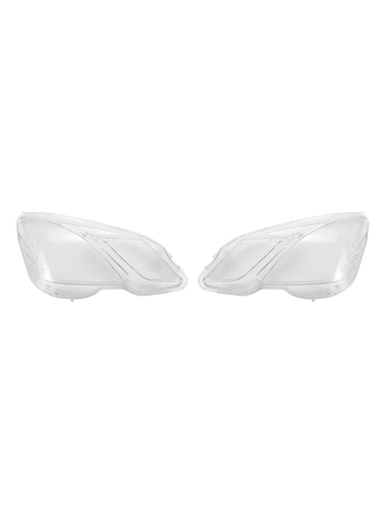 2PCS Front Headlight Glass Clear Cover For Mercedes Benz E-Class W212 2009-2014