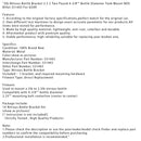 2lb Nitrous Bottle Bracket 2.5 2 Two Pound 4-3/8" Bottle Diameter Tank Mount