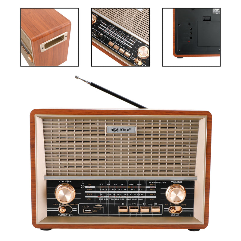 Retro-Style Decorative Radio Multifunction Music Player Bluetooth Speaker Radio