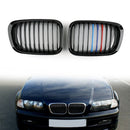 Front Kidney Hood Grille Grill For BMW E46 3 Series 4 Door 1998-2001 M-Color