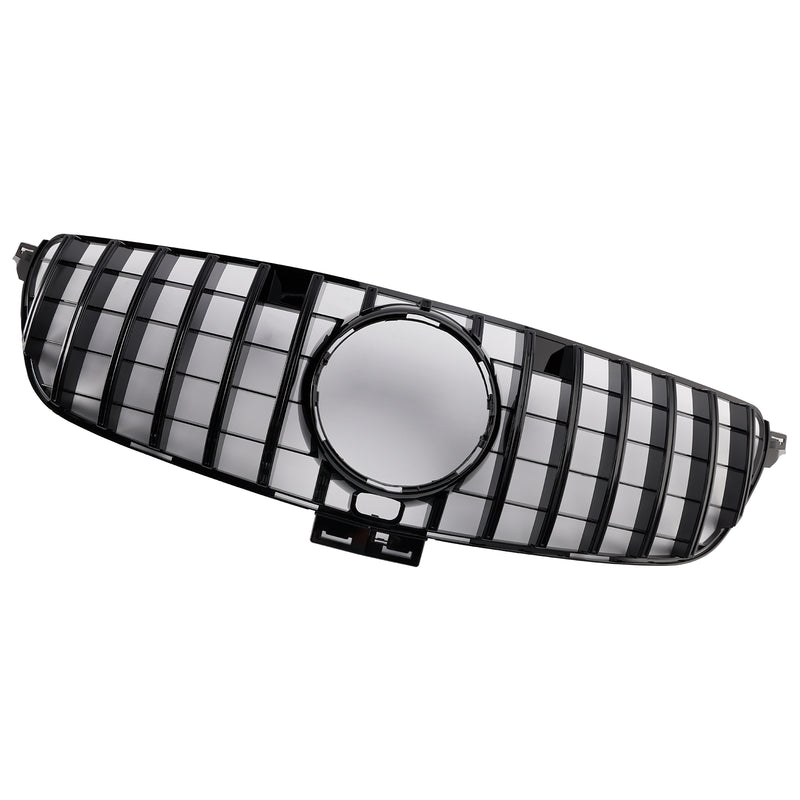 GT Style Front Bumper Grille Grill Fit Mercedes Benz GLE-Class W166 2015-2018