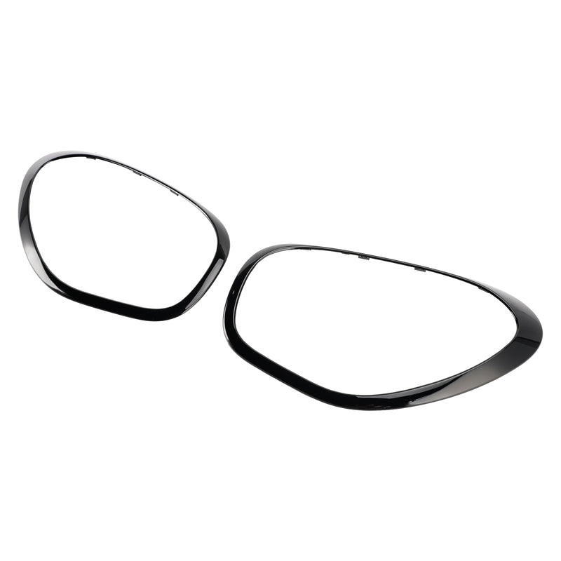 2pcs Gloss Black Headlights Ornamental Ring For Mini Cooper Countryman R60