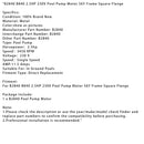 B2840 B840 2.5HP 230V Pool Pump Motor 56Y Frame Square Flange