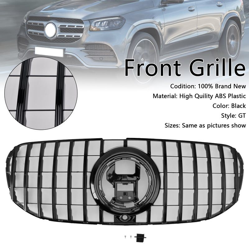 Front Bumper Grill Grille Fit Mercedes Benz X167 GLS450 GLS580 2020-2023