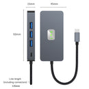 9 in 1 TYPE-C to RJ45 (Gigabit)+USB3.0*3+HDMI+USB-CS Data+PD100W+SD/TF MacBook