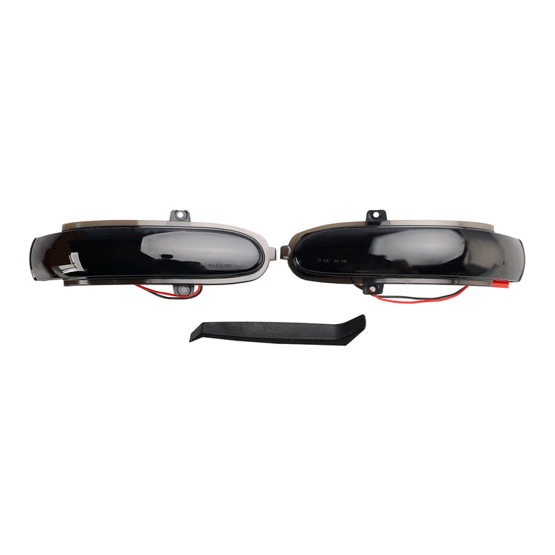 Smoked LED Sequential Side Mirror Turn Signal Light for Mercedes-Benz C W203