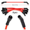 8 Ignition Coil+16 Spark Plug+8 Wires UF834 UF865 For  Ford F-250 F-350 E-450
