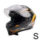 DOT Motorcycle Helmet Adult Street Full Face Orange