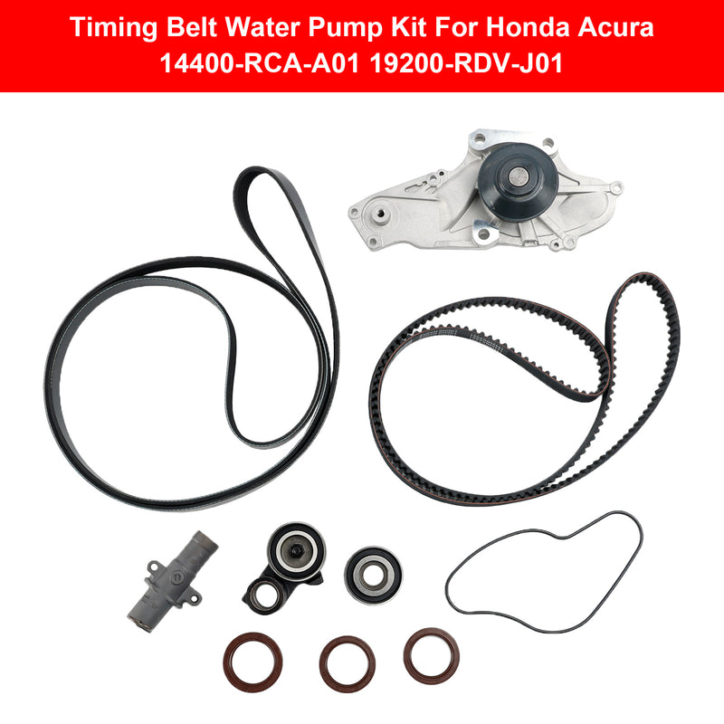 Acura MDX 2011-2013 All 3.7L / V6 Timing Belt Water Pump Kit 14400-RCA-A01 19200-RDV-J01