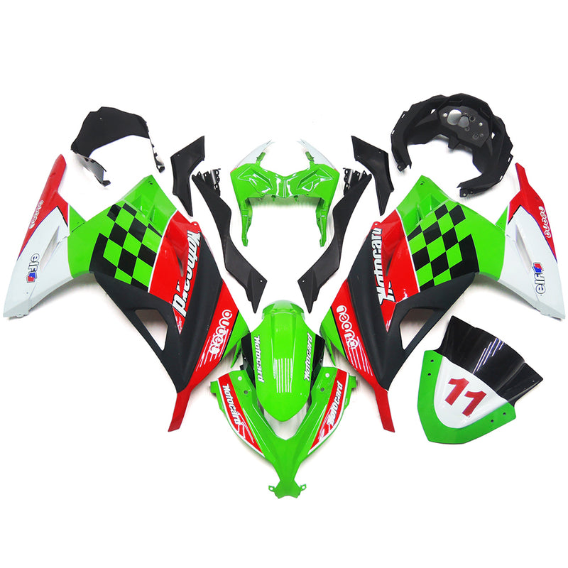 Amotopart Kawasaki EX300/Ninja300 2013-2017 Fairing Kit Bodywork Plastic ABS