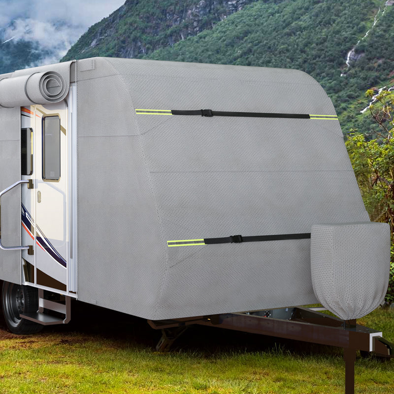 5 Layers Camper Cover 27'-30' Travel Trailer RV Cover Windproof Extra Thick  with Adhesive Repair Patches