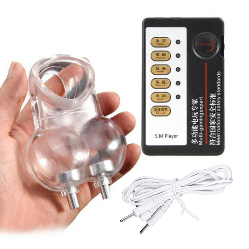 Electro Shock Penis Stretcher E-Stim Cage