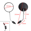 PAIR MIRRORS ASSY BLACK 56001-0137 FOR KAWASAKI KLR 650 2012-2014 & 2018