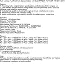 2014 Ford F-150 Models w/ Auto Locking Front Wheel Hubs Auto Locking Hub Front Axle Vacuum Lines 4x4 BL3Z-7A785-A