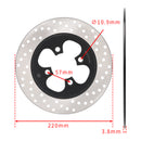 220MM REAR BRAKE ROTOR DISC FOR BRAVA AQUILA 200 ZANELLA ZR 200