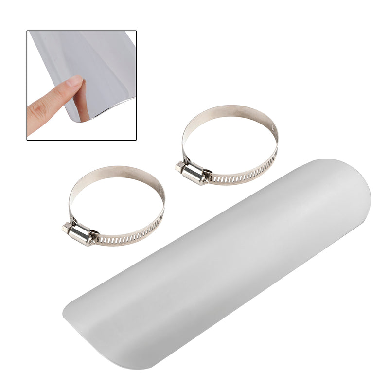 Exhaust Side Bracker Cover Steel Decorative Cover Fit Motorcycle Scooter Cub BlackD