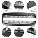 Front Bumper Grill Grille W/ LED Fit Ford F250 F350 2005-2007 Super Duty