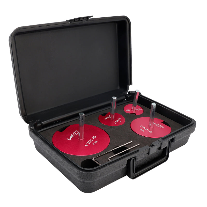 4Pcs PVC Pipe Reamer Plastic PVC Pipe Fitting Reamer Plumbing Tools Kit Fit