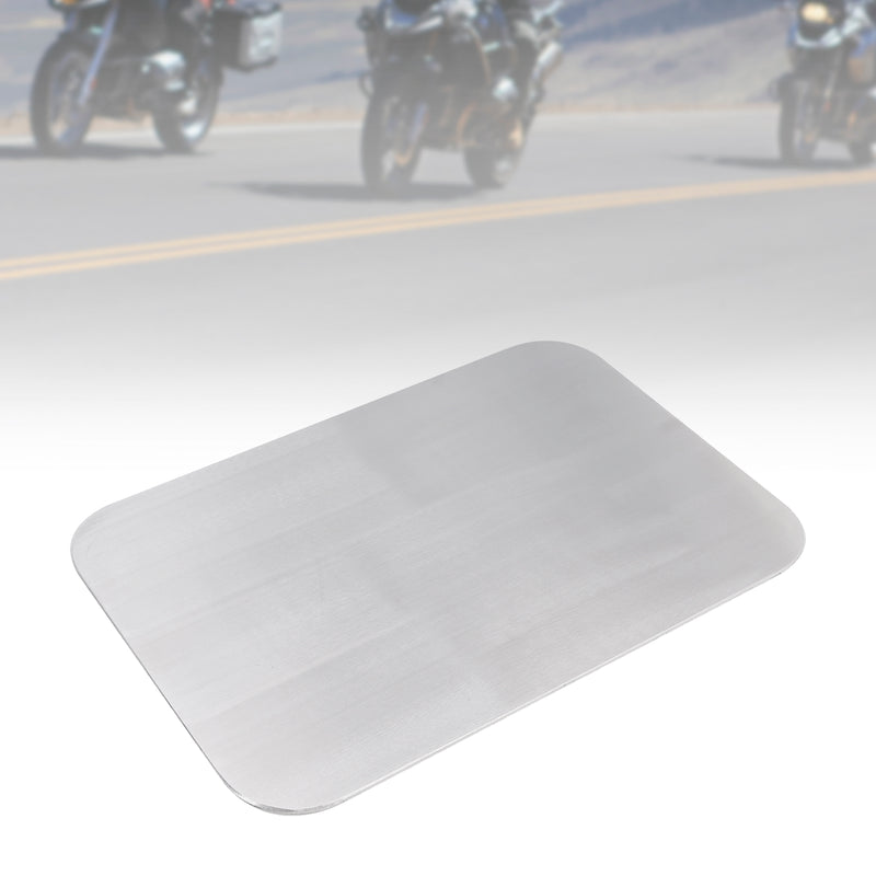 Quadrilateral Blank Aluminum Alloy License Plate DIY Universal fit for Motorcycle