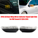 2PCS Door Wing Mirror Indicator Signal Light Side For VW Passat B7 2010-2015