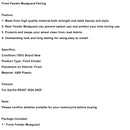 Front Fender Mudguard Fairing For Aprilia RS457 RS 457 2024-2025 Carbon