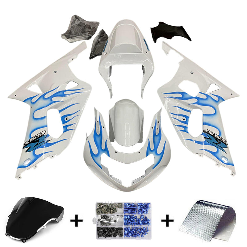 Amotopart Suzuki GSXR600 GSXR750 2001-2003 K1 Fairing Kit Bodywork Plastic ABS