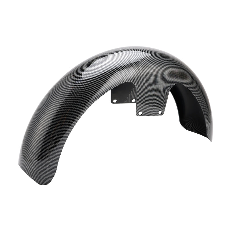 19" Wrap Front Fender ABS For Touring Electra Street Road Glide Baggers FLHT FLHR Carbon