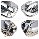 4PCs Front Exterior Door Handle Set Chrome For Chevy GMC Silverado 99-06