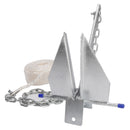 Hot-Dipped Boat Anchor Kit 13Lbs Sliding Anchor & Rope Set Silver Fits For Boat 13lbs