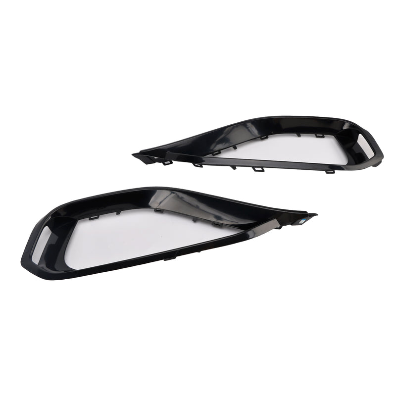 Left & Right Fog Light Bezel Grille Front Bumper Trim Fit BMW 428i F32 F33 F36