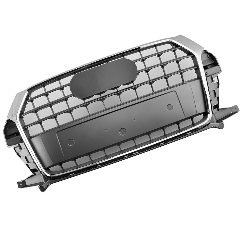 Chrome Front Bumper Grill Grille 8U0853653M Fit Audi Q3 8U 2016-2018 Facelift