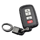 Leather Silicone Car Key Case Cover With Buckle For Toyota Highlander