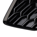 Black Front Honeycomb Fog Light Grille Cover Fit Audi A3 S-line 2021-2023