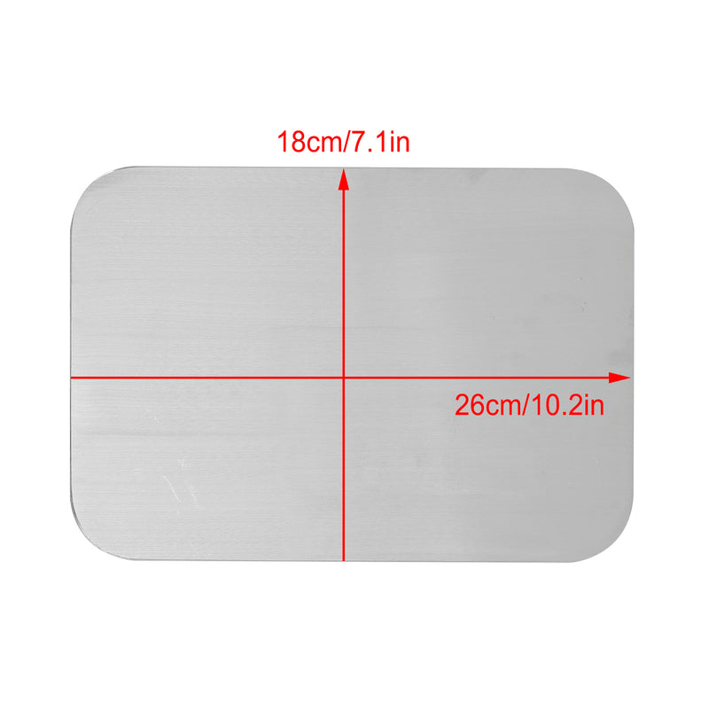 Quadrilateral Blank Aluminum Alloy License Plate DIY Universal fit for Motorcycle