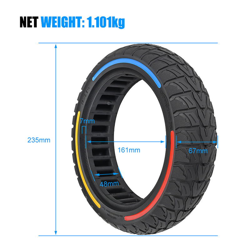 Full rubber tires 10x2.5-7 E-Scooter full rubber tires for Xiaomi 4/Mi4 Pro