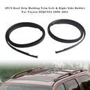 2PCS Roof Drip Molding Trim Left & Right Side Rubber For Toyota SEQUOIA