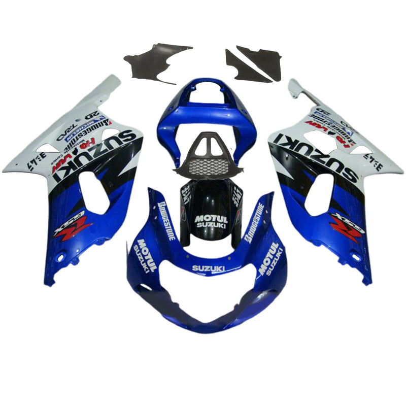 Amotopart Suzuki GSXR1000 2000-2002 K1 K2 Fairing Kit Bodywork Plastic ABS