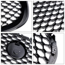 Gloss Black Honeycomb Front Bumper Grille Grill Fit Jaguar XE 2015-2018