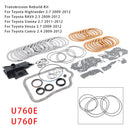 2009-2012 Toyota Camry 2.4 Transmission Master Rebuild Kit W/ Filter U760E U760F