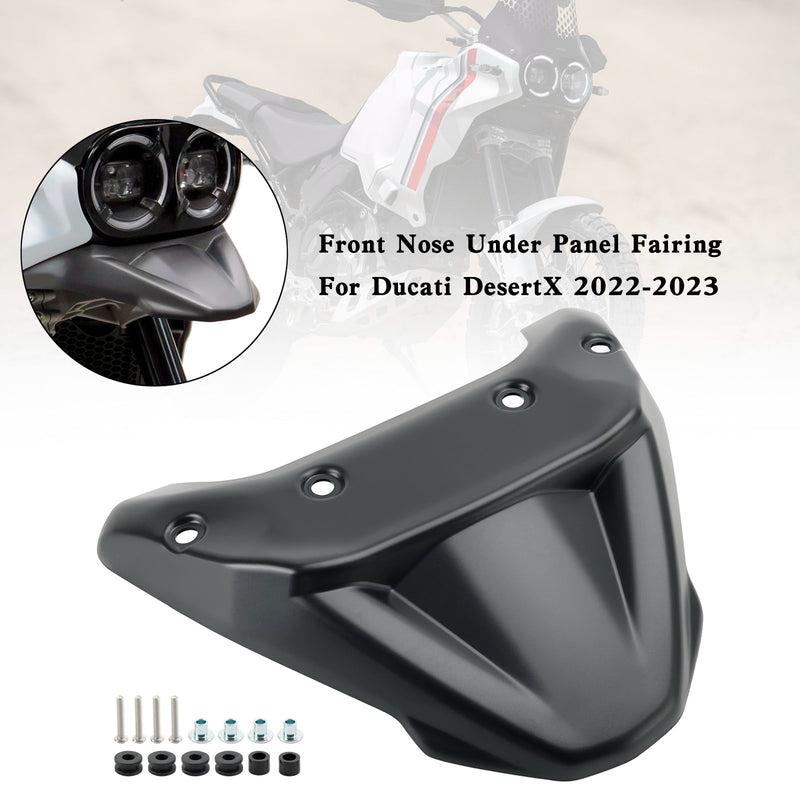 Front Fender Beak Lip Nose Cone Cover Spoilers For Ducati Desert X 2022-2023