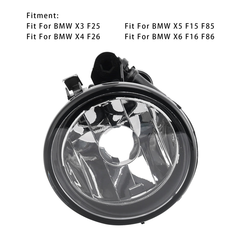 1 Pcs Front Right Fog Light Lamps Without Bulbs For BMW X3 X4 X5 X6 63177238788