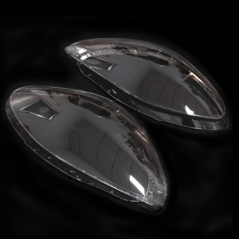 2Pcs Front Headlight Lens Cover Shell Clear For Porsche Panamera 2017-2020