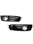 Front Lower Bumper Grille Fog Light Cover Fit Audi A3 S-Line S3 2009-2012