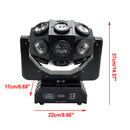 180W Moving Head 18 LED Rotating Beam DMX Stage Light RGBW DJ Disco Party Effect