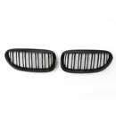Pair Front Bumper Hood Grille Grill For BMW E63 E64 M6 645Ci 650i 2004-2010