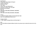 2018-2022 LEXUS RX RX350L RX450HL 2PCS Rear Power Hatch Lift Support 6892048061 6892048060