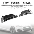 Audi A5 S-Line S5 2018-2019 2PCS Front Bumper Fog Light Grille Cover Trim