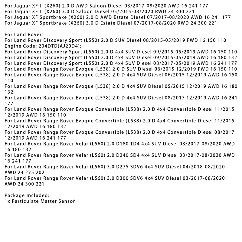 PM Sensor Particulate Matter Sensor HJ32-5H310-AA For Land Rover L550 L538